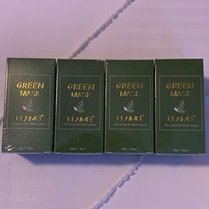 4 - New Elaimei Natural Green Tea Purifying Clay Face Mask Stick Bundle